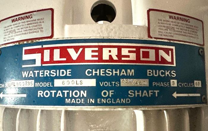Used 30 HP SILVERSON HIGH SHEAR-FLASHBLEND-POWDER TO LIQUID MIXER