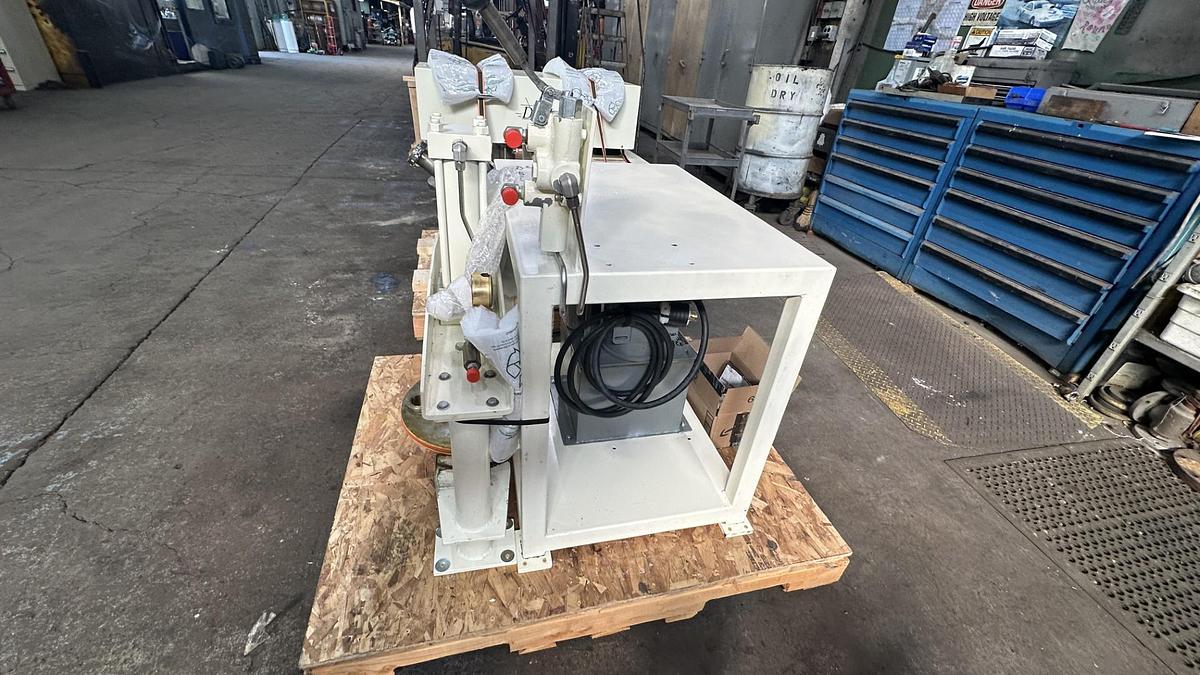 Used 4 GALLON ROSS DOUBLE PLANETARY MIXER WITH DISCHARGE RAM PRESS