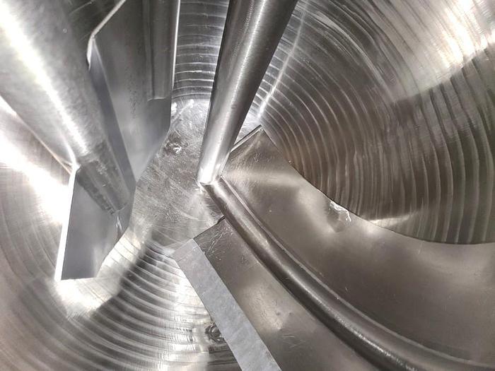 Used 500 GALLON GROEN KETTLE WITH INCLINE SWEEP SCRAPE AGITATION - 316 S/S - 100 PSI JACKET