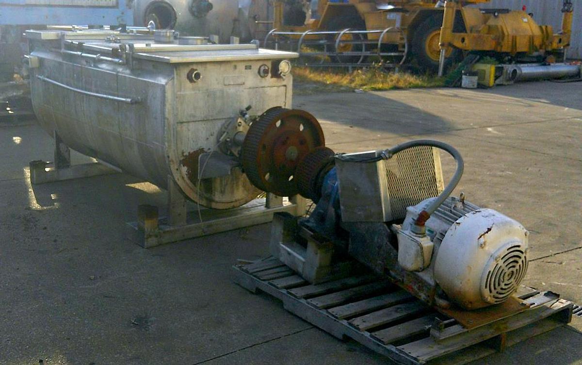 Used 60 CU. FT. RIBBON BLENDER - S/S - JACKETED - 20/10 HP