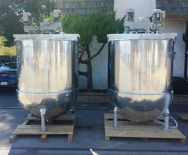 Used 750 GALLON GROEN KETTLE WITH DUAL AGITATION & SCRAPER S/S