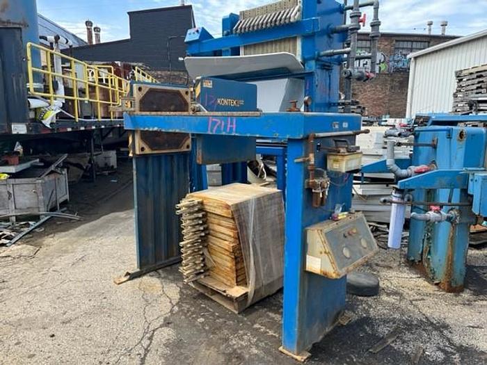 Used 4 CU. FT. KONTEK FILTER PRESS