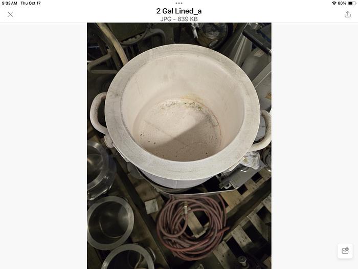 Used 2 GALLON ROSS MIX CAN - LINED - JACKETED