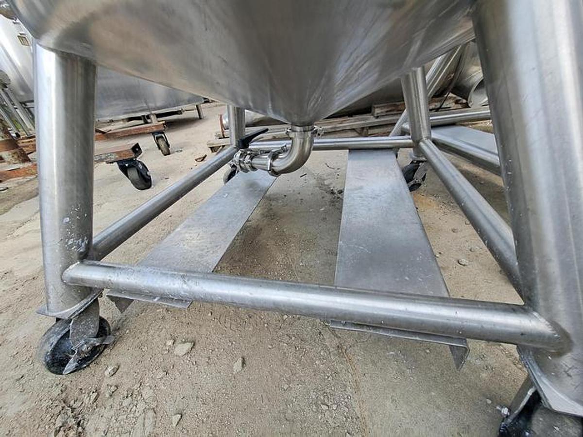 Used 400 GALLON CONE BOTTOM TANKS - T-316 S/S (2)