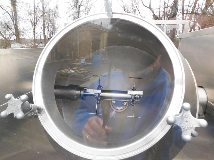 Used 5 CU. FT. GEMCO DOUBLE CONE LIQUID SOLID BLENDER MODEL L/s W/h.S.AGIT