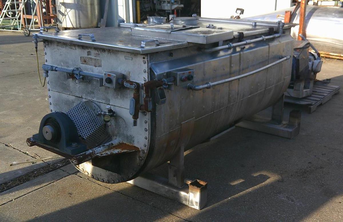 Used 60 CU. FT. RIBBON BLENDER - S/S - JACKETED - 20/10 HP