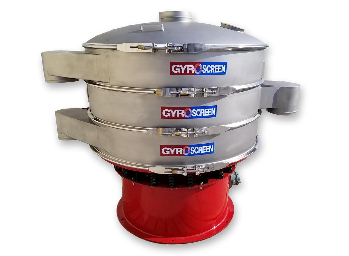 NEW 48" CIRCULAR SCREENER - S/S - 2 DECK (3 SPOUT)