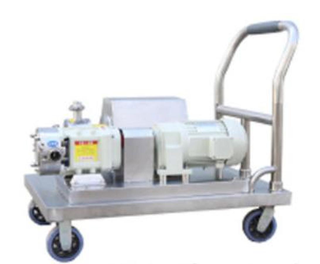 2" LOBE PUMP ON PORTABLE CART