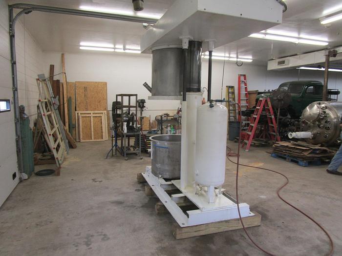 Used 75 GALLON ROSS DOUBLE PLANETARY MIXER - NON-VACUUM WITH (2) SINGLE WALL MIX CANS