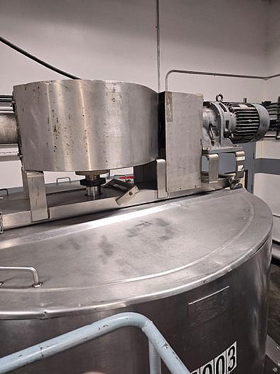 Used 1000 GALLON LEE DOUBLE MOTION MIX TANK - S/S - JACKETED
