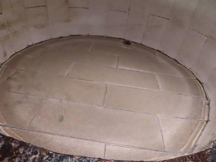 Used 18" x 16" STEVECO LAB PEBBLE MILL - ALUMINA BRICK LINED