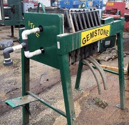 Used 1.5 CU. FT. GEMSTONE ENVIRONMENTAL FILTER PRESS