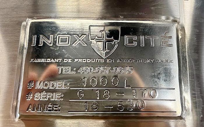 Used USED 300 GALLON JAKETED TANK S/S INSULATED WITH SCRAPE AGITATION