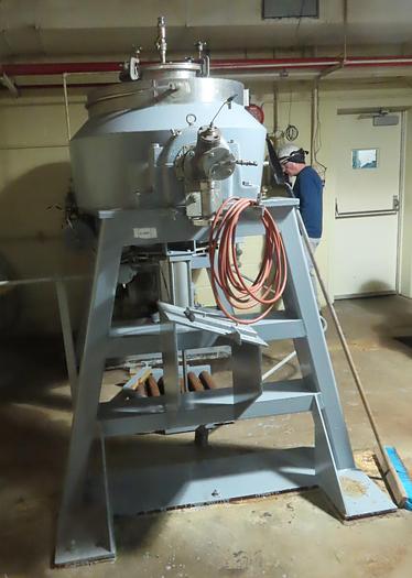 Used 10 CU. FT. GEMCO SLANT CONE ROTARY VACUUM DRYER - GEMCOMATIC LOADING SYSTEM - 316L S/S