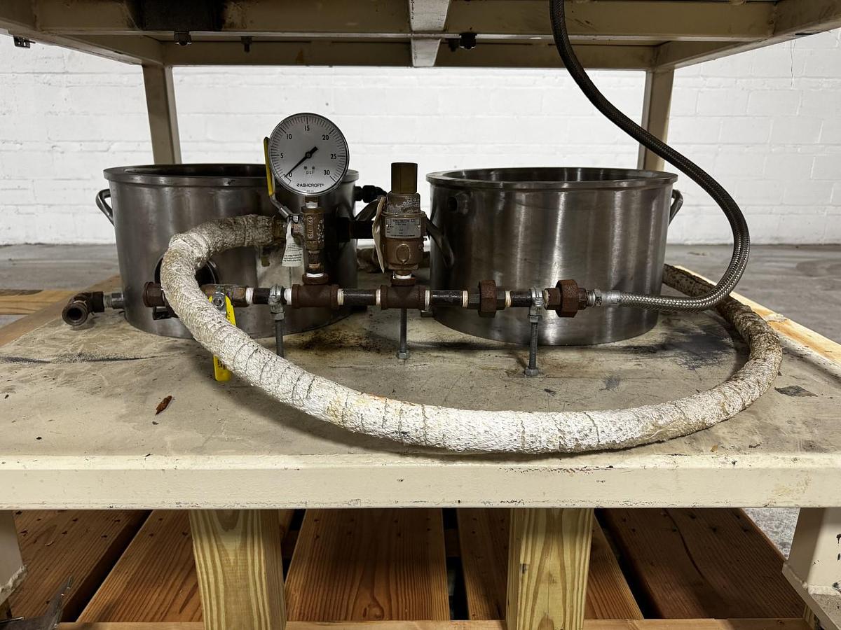 Used 4 GALLON ROSS DOUBLE PLANETARY MIXER - S/S - VACUUM - JACKETED