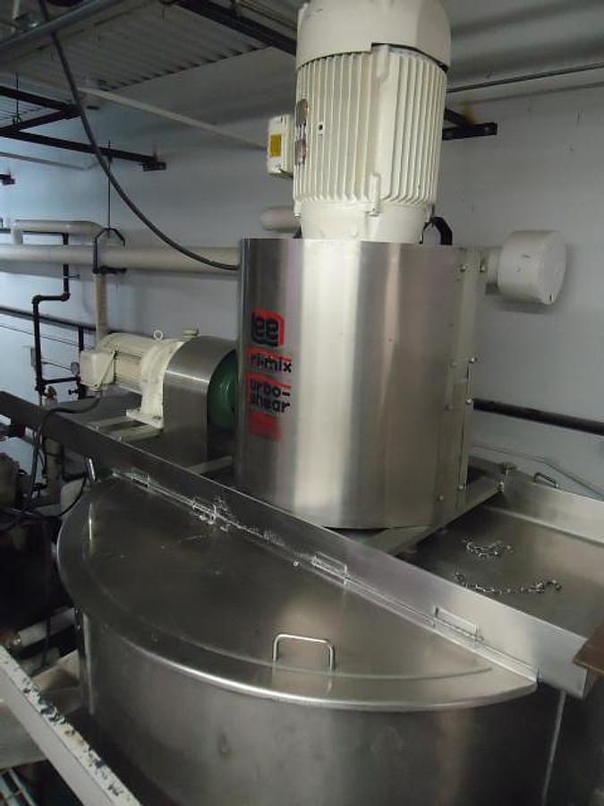 Used 600 GALLON LEE TRI-MIX TURBO SHEAR KETTLE – S/S – VACUUM – JACKETED