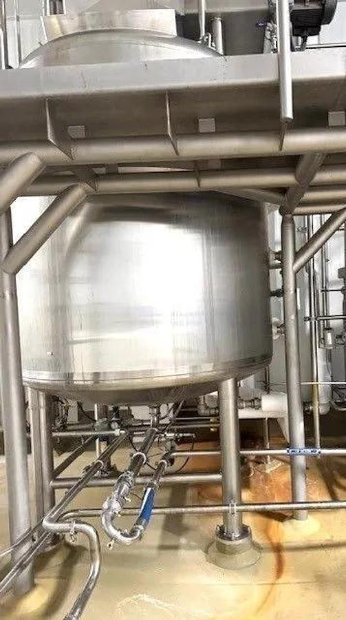 Used 1500 GALLON LEE DOUBLE MOTION MIX TANK - 150 PSI JACKET