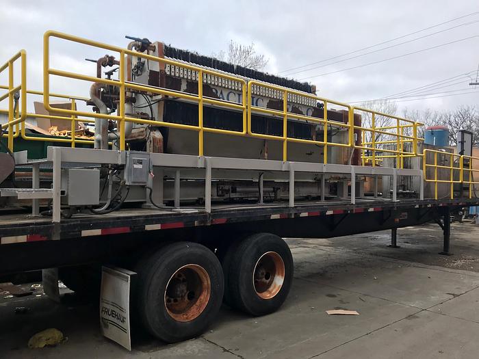 Used 40 CU. FT. PACIFIC FILTER PRESS SYSTEM - TRAILER MOUNTED - 1000 MM