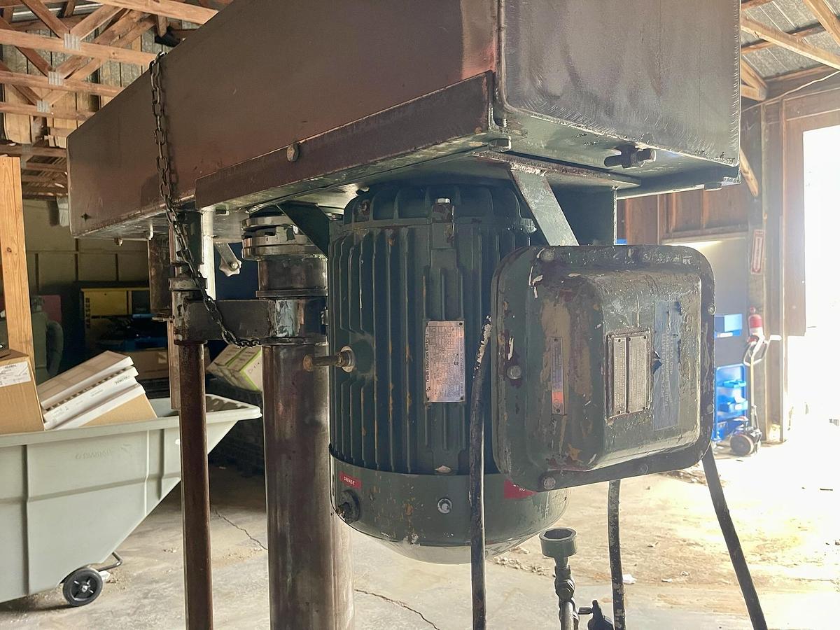 Used 15 HP MYERS HIGH SPEED DISPERSER - AIR/OIL LIFT - VARIABLE SPEED