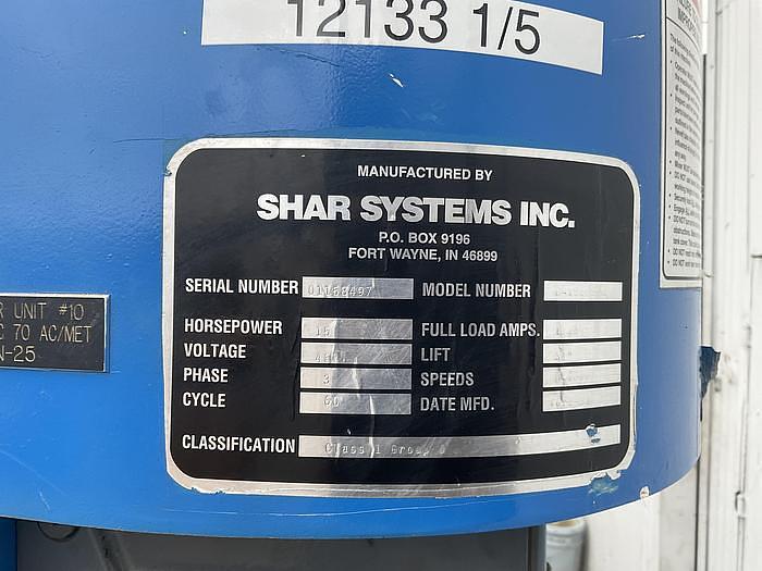 SHAR CHANGE CAN MIXER - 15 HP