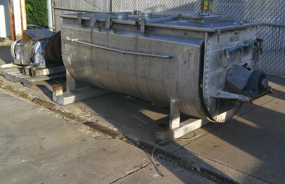 Used 60 CU. FT. RIBBON BLENDER - S/S - JACKETED - 20/10 HP
