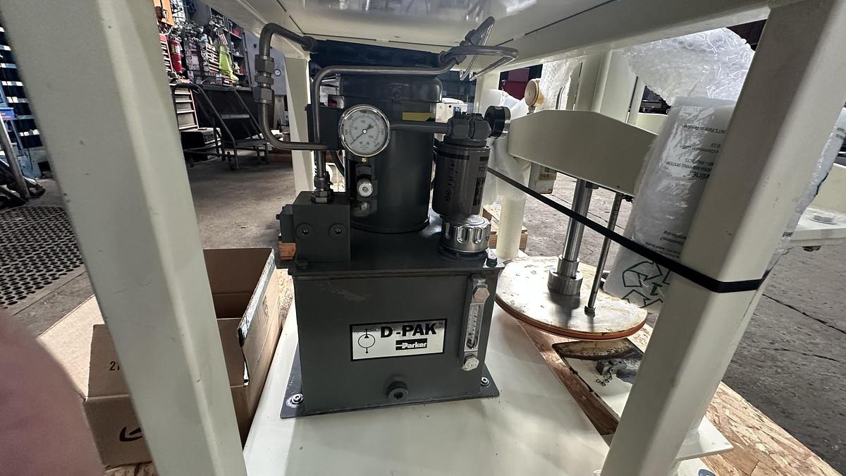 Used 4 GALLON ROSS DOUBLE PLANETARY MIXER WITH DISCHARGE RAM PRESS