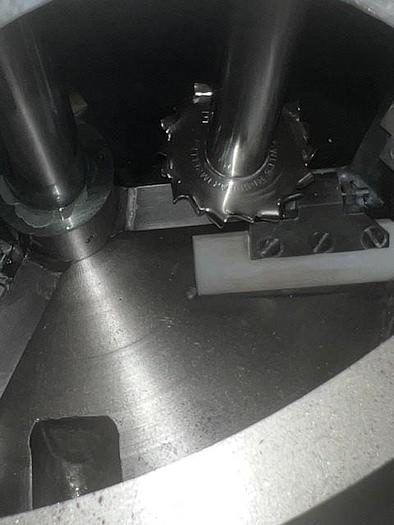 Used 5 GALLON MOREHOUSE COWLES TRIPLE SHAFT VACUUM MIXER - VISCOMAX 3V-5-5-3X - S/S - VACUUM - JACKETED