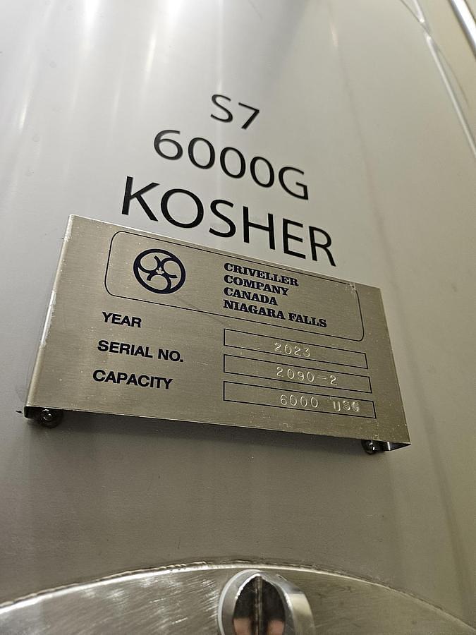Used 6,000 GALLON CRIVELLER KOSHER TANKS - T-304 S/S