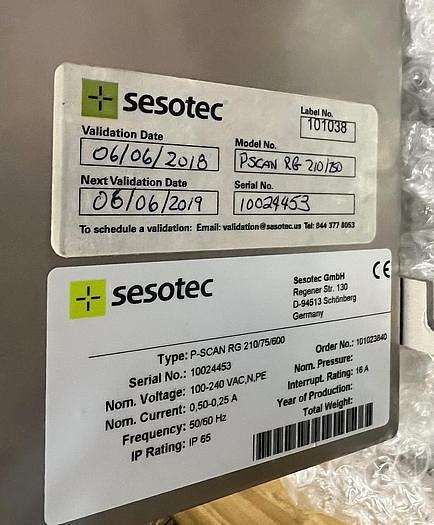 Used USED SESOTEC P-SCAN RG GRAVITY FALL METAL DETECTOR