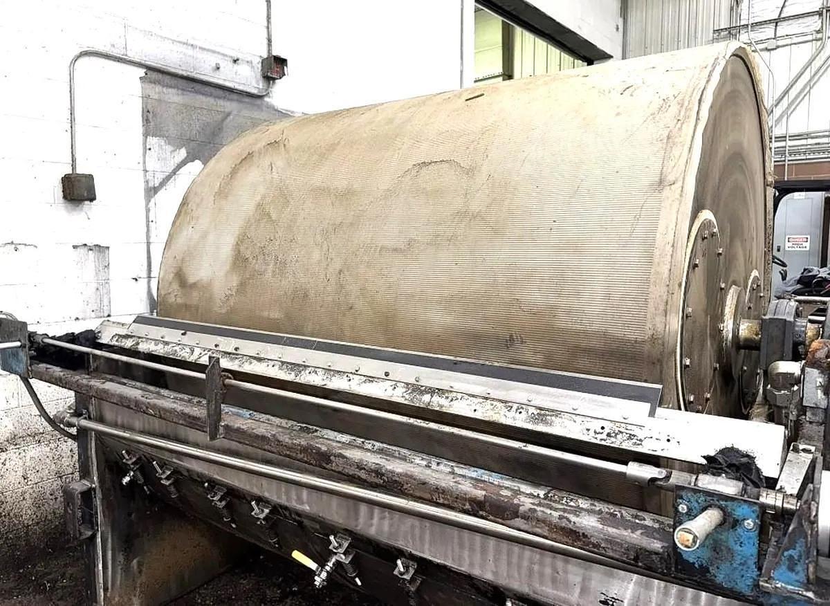 Used 6 FT x 6 FT ALAR ROTARY VACUUM DRUM FILTER - S/S DRUM