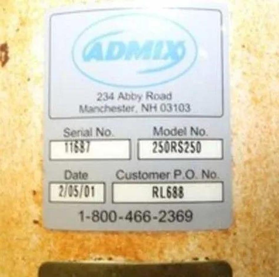 Used 1,000 GALLON FELDMEIER MIX TANK - SANITARY S/S