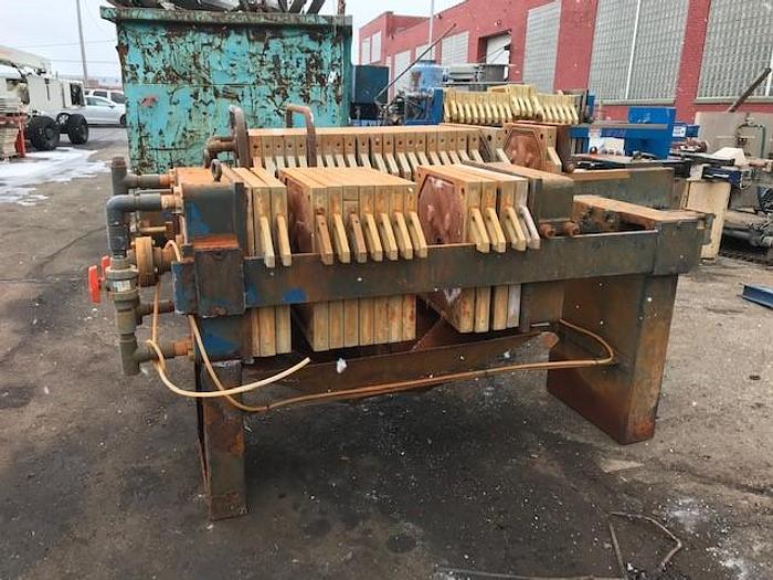 Used 4 CU. FT. JWI FILTER PRESS 630 MM CGR AUTOMATIC for Sale at