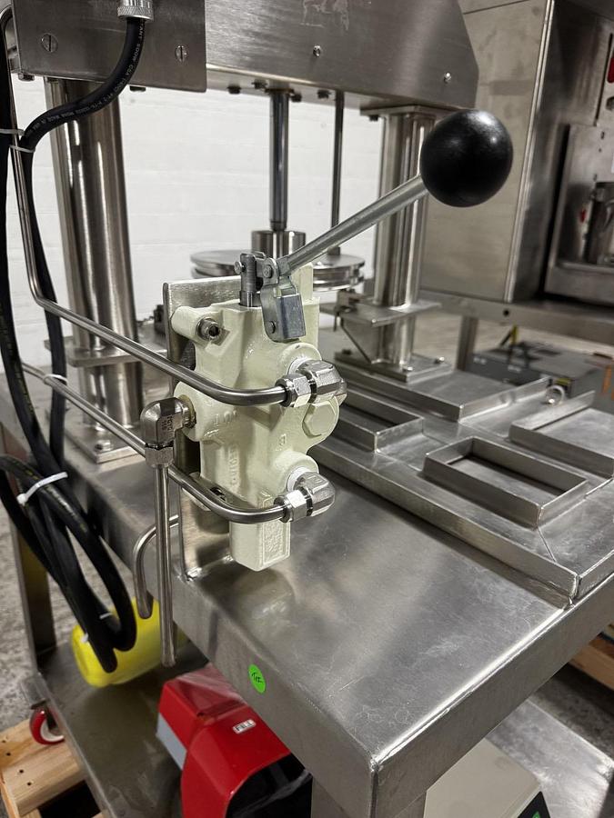 Used 2 GALLON ROSS PLANETARY DISPERSER WITH DISCHARGE RAM - 316L S/S - JACKETED