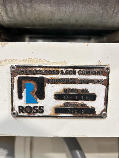 Used 4" x 8" ROSS LAB THREE ROLL MILL