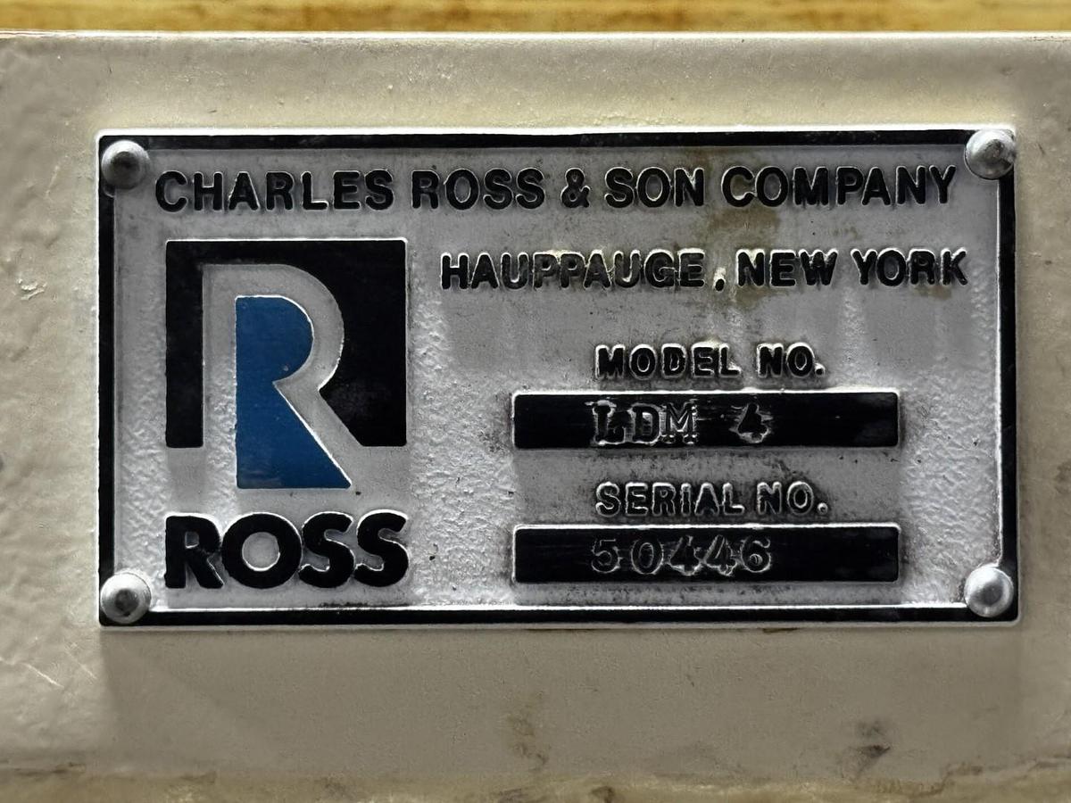 Used 4 GALLON ROSS DOUBLE PLANETARY MIXER - S/S - VACUUM - JACKETED