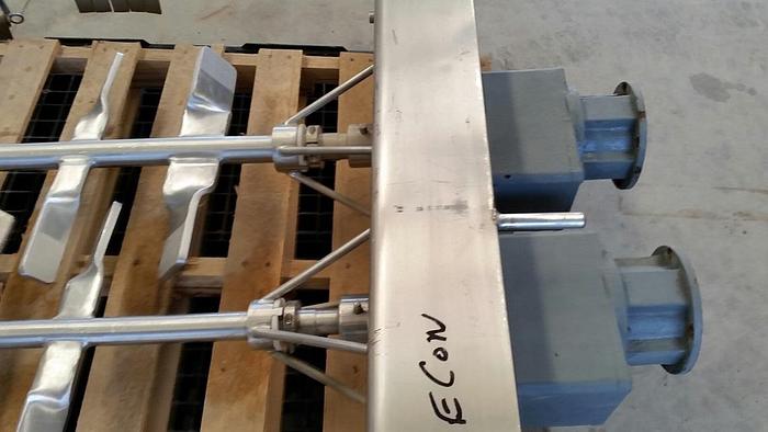 Used 350 GALLON HAMILTON SWEEP MIXERS WITH S/S SCRAPER BLADES