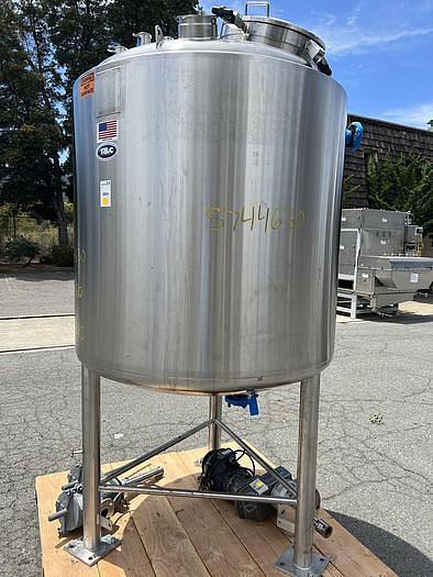 Used 370 GALLON (1400 LITER) T & C AGITATED REACTOR - 316L S/S - JACKETED