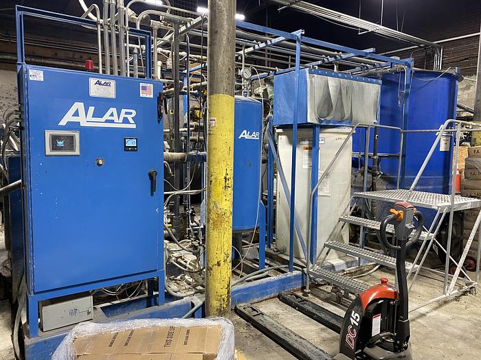 Used 3' x 4' ALAR ROTARY VACUUM DRUM FILTER - MODEL 340