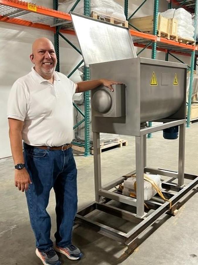 NEW SANITARY DOUBLE RIBBON BLENDERS - FROM 1 TO 300 CU. FT.