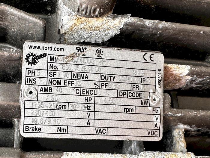 Used 40 CU. FT. MEPACO MODEL 170 - 2000# DUAL SHAFT RIBBON BLENDER - S/S