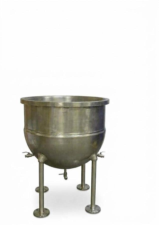 Refurbished 100 GALLON GROEN STEAM JACKETED KETTLE WITH LIGHTNIN TYPE MIXER