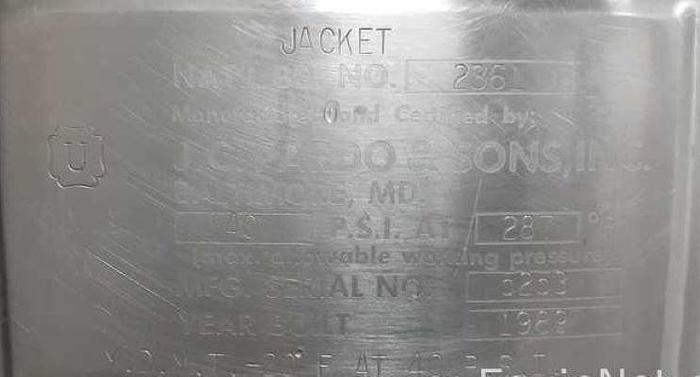 Used 13 GALLON (50 LITERS) GREERCO TRIPLE MOTION JACKETED VACUUM KETTLE