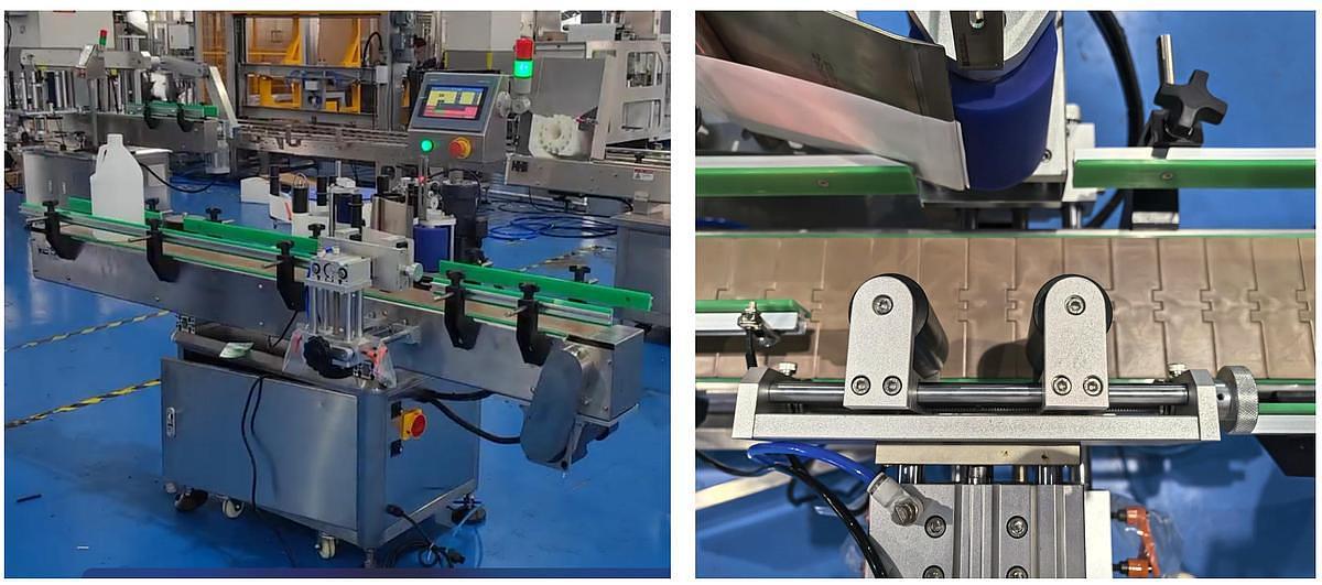 POSITIONING ROUND BOTTLE LABELING MACHINE