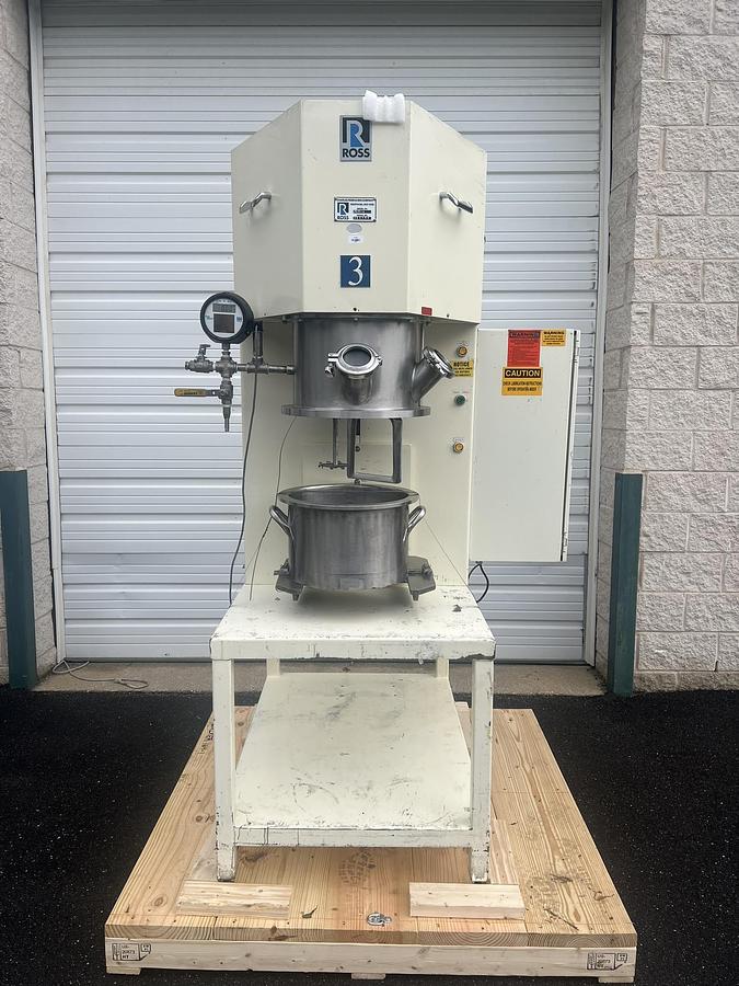 Used 4 GALLON ROSS POWERMIX PLANETARY DISPERSER - S/S - VACUUM