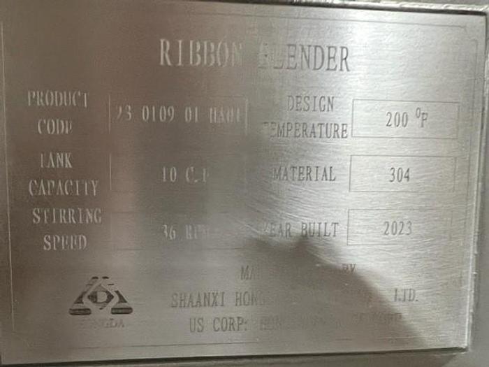 NEW 10 CU. FT. DOUBLE RIBBON BLENDER - S/S