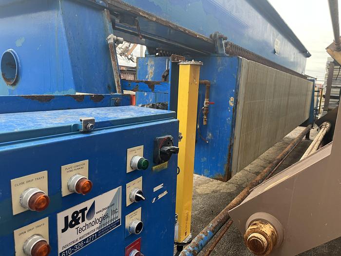 Used 150 CU. FT. J & T TECHNOLOGIES FILTER PRESS