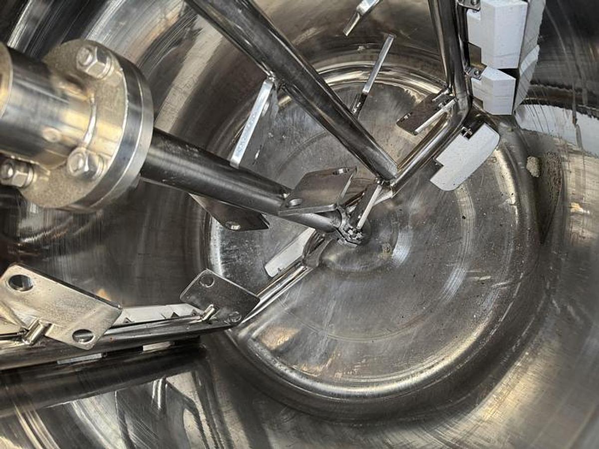 Used 500 LITER CHASING VACUUM EMULSIFIER REACTOR - S/S