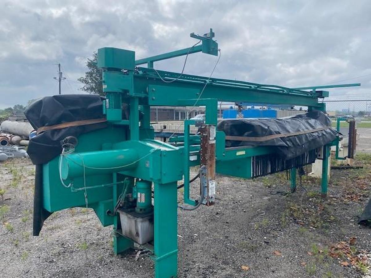 Used 20 CU. FT. NETZSCH FILTER PRESS - AUTOMATIC CLOSURE - PLATE SHIFTER - EXPANDABLE