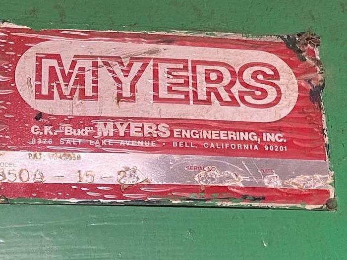 Used 250 GALLON MYERS DUAL SHAFT MIXER