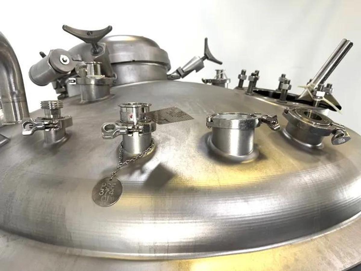 Used 528 GALLON (2000 LITER) PRECISION STAINLESS SANITARY REACTOR / FERMENTER